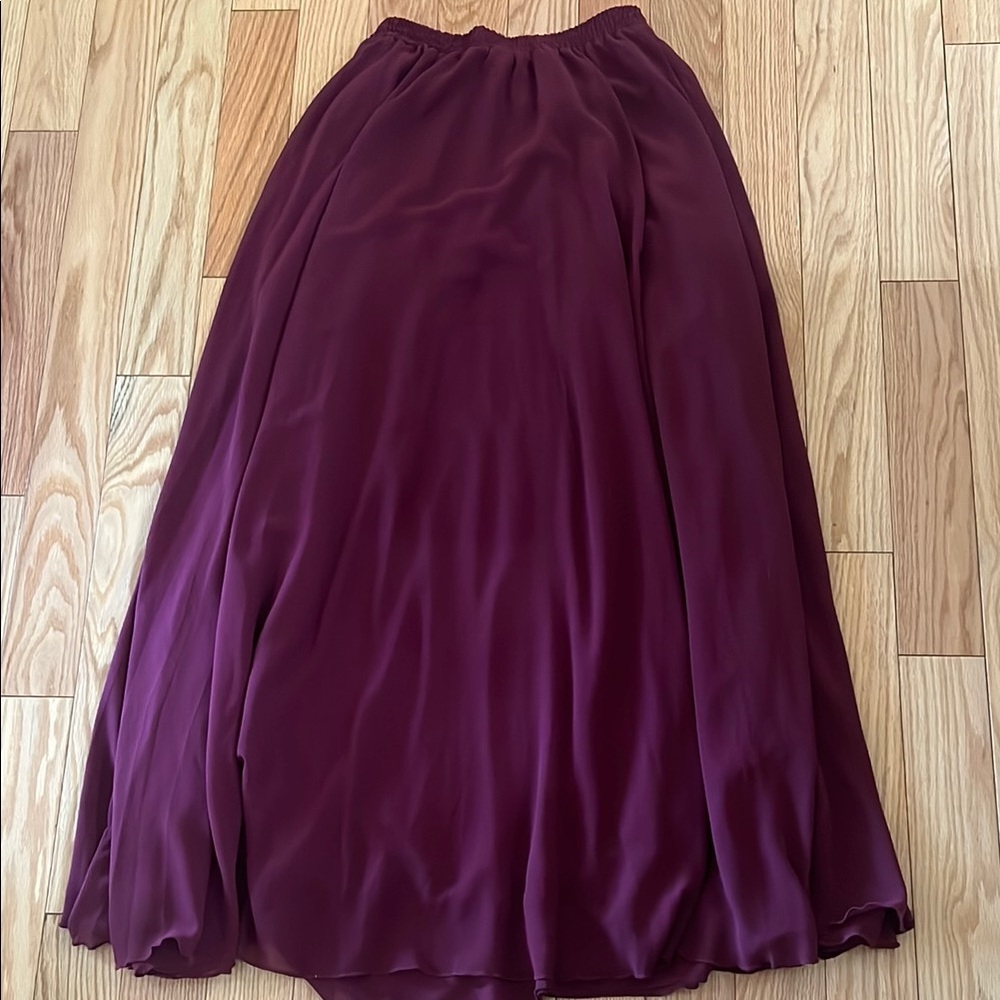 Elegant Burgundy Women's Skirt